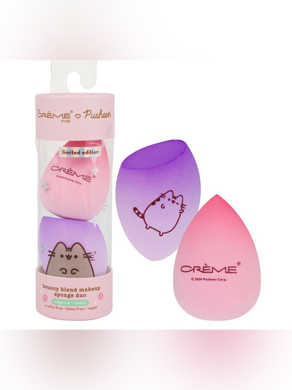 NWT The Creme’ Shop x Pusheen 2 Bouncy Makeup Blender Sponge